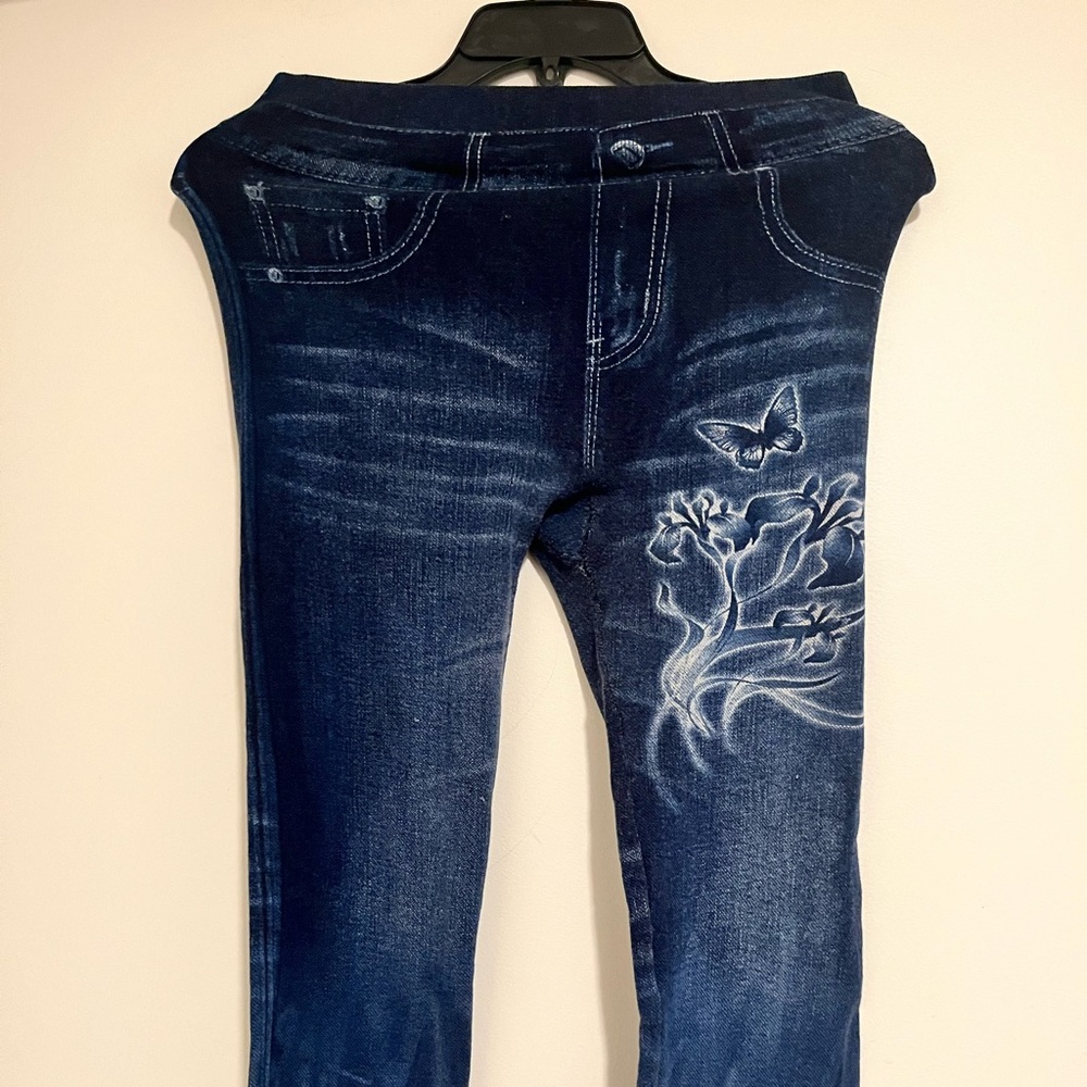 Dark blue jeggins ( one size)